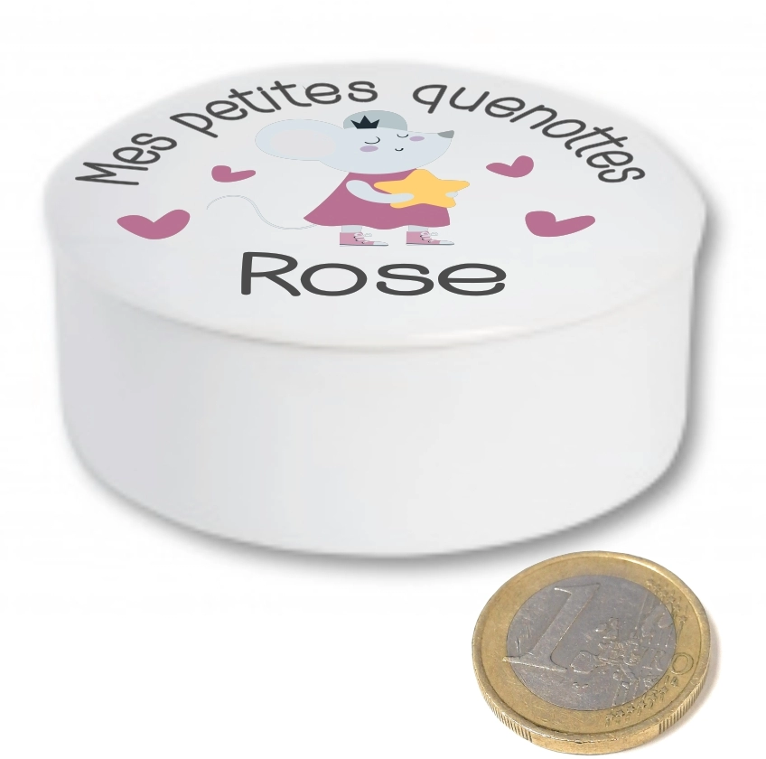 Boite à dents personnalisable en porcelaine 